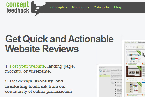 review my web design feedback