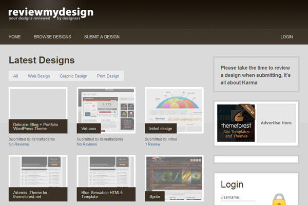 review my web design feedback