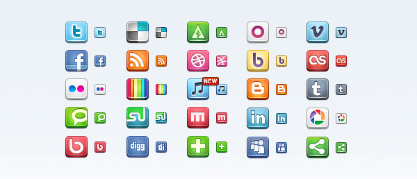 Web Icon Set Example Free Web Icons Roundup
