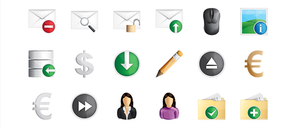 Web Icon Set Example Free Web Icons Roundup Black and White