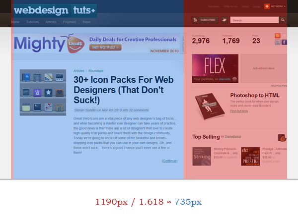 Math In Web Design Golden Ratio Math In Web Design