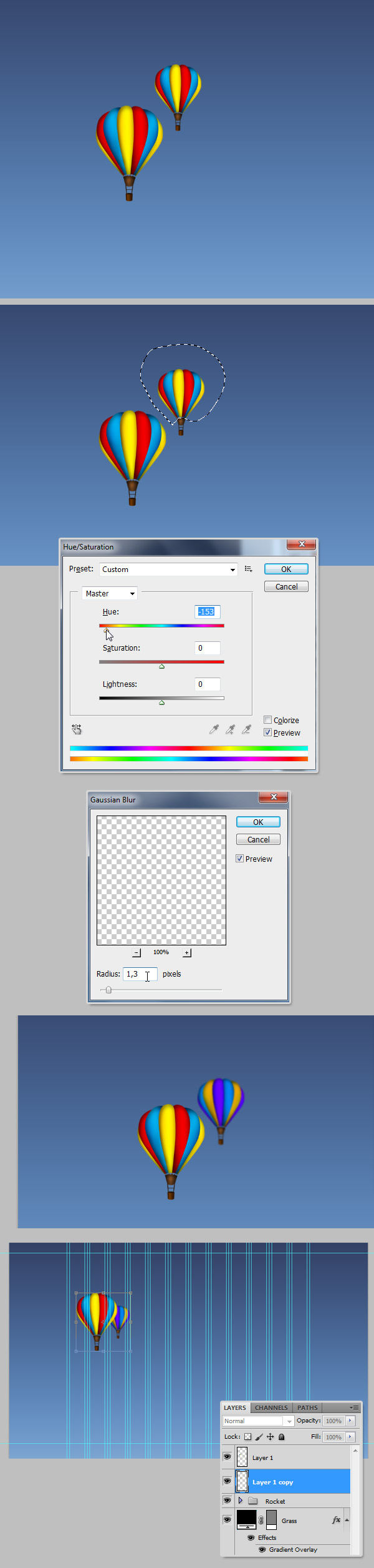 Illustrative One Page Design Tutorial