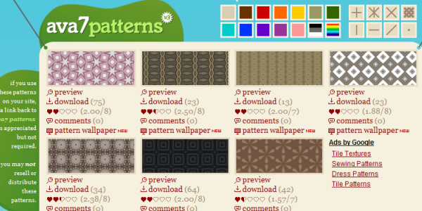 Web Design Background Patterns
