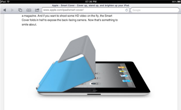 iPad Smart Cover Website