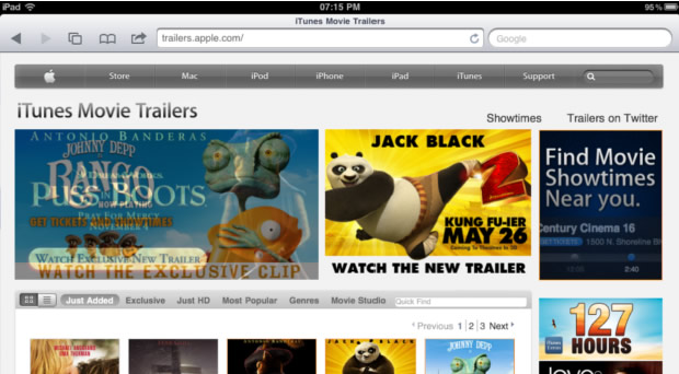 iTunes Movie Trailers