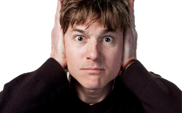 Person trying not to listen
