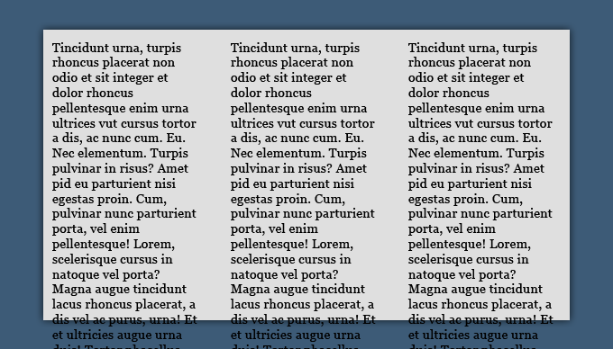This overflow has been set to visible using overflow on css3 multi column layout