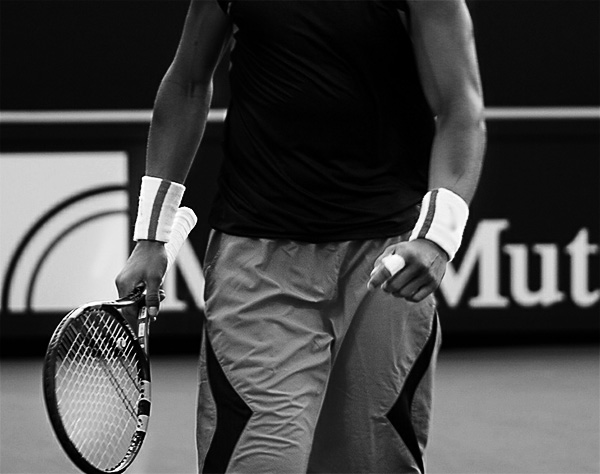 The Forty Love Strings uses dark, broody, tennis related imagery heavily
