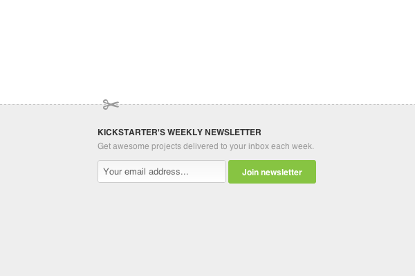 Kickstarter Team Page