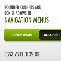 CSS3 vs. Photoshop: Rounded Corners and Box Shadows