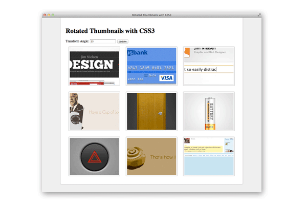 thumbnails centered positioning