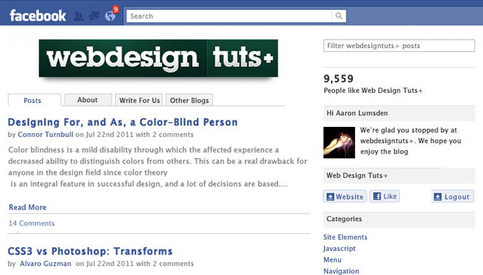 Design and Code an Integrated Facebook App