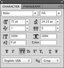 Headline font settings