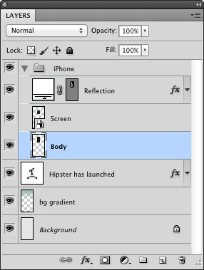 Layers panel