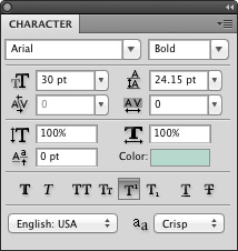 Text settings