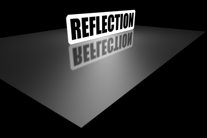 The reflection in 3D...