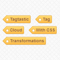 Tagtastic Tag Cloud with CSS Transformations
