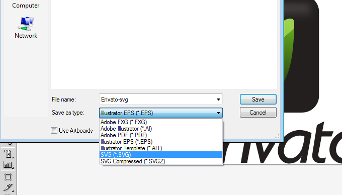 SVG - saving from Adobe Illustrator