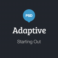 Adaptive Blog Theme: Starting Out in Photoshop
