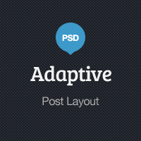 Adaptive Blog Theme: Post Layout