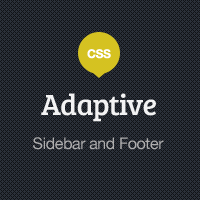 Adaptive Blog Theme: Styling the Sidebar and Footer