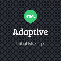 Adaptive Blog Theme: Initial HTML Markup