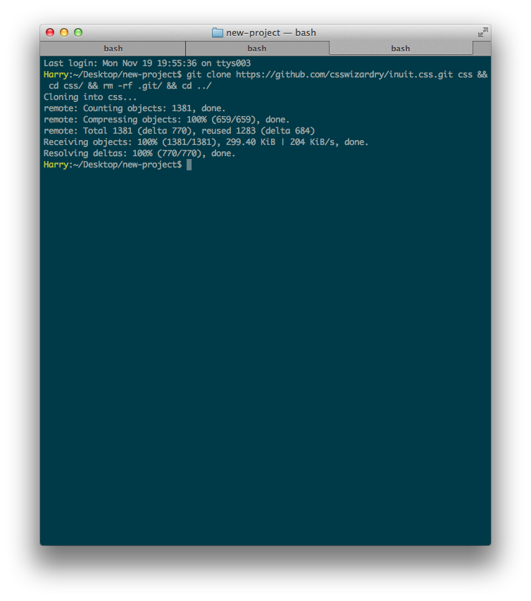 Cloning inuit.css