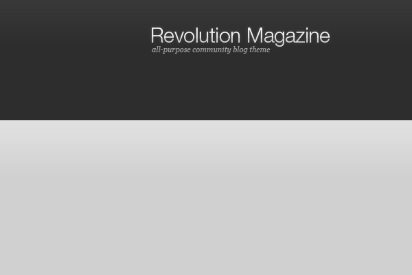 Revolution Magazine WordPress Theme Design