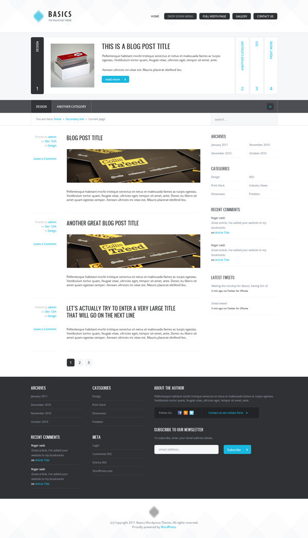 Basics - Clean Magazine & Blog Theme - Retail + PSD Basics - Clean Magazine & Blog Theme - Retail + PSD