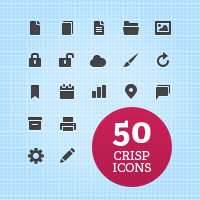 Exclusive Freebie: 50 Crisp Web UI Icons