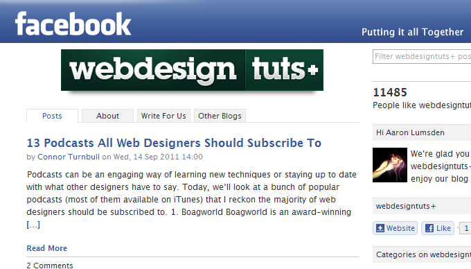 Facebook App tutorial